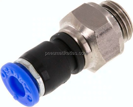 Gerade Drehverschraubung G 1/4"-6mm, IQS-Standard