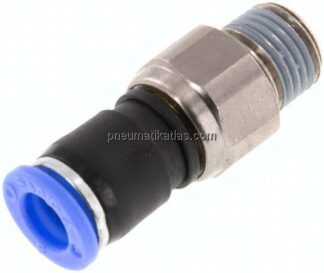 Gerade Drehverschraubung R 1/4"-8mm, IQS-Standard