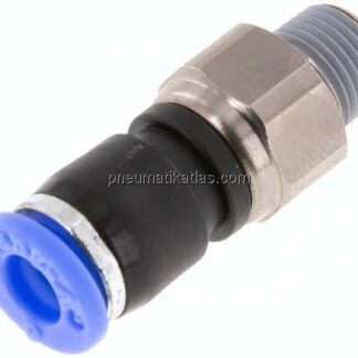 Gerade Drehverschraubung R 1/8"-6mm, IQS-Standard
