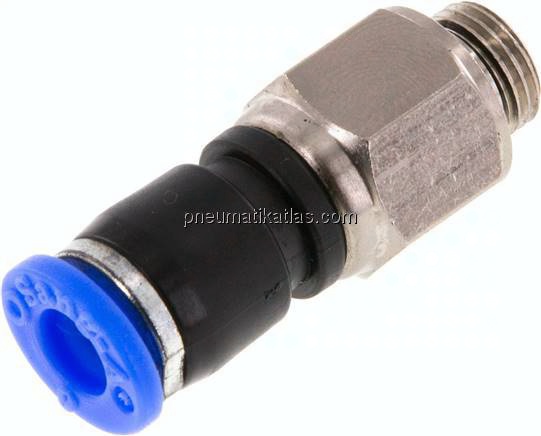 Gerade Drehverschraubung G 1/8"-6mm, IQS-Standard