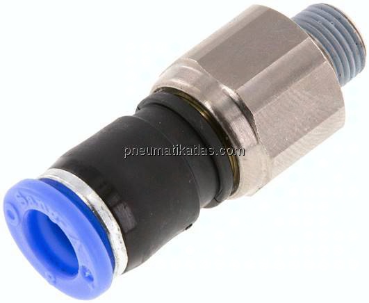 Gerade Drehverschraubung R 1/8"-8mm, IQS-Standard