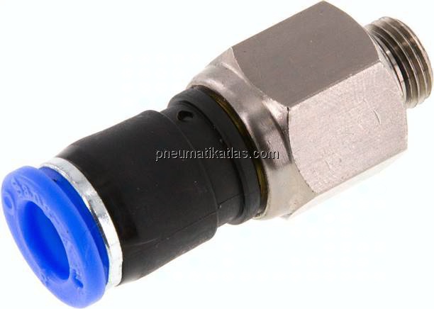 Gerade Drehverschraubung G 1/8"-8mm, IQS-Standard
