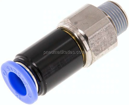 Gerade Drehverschraubung R 3/8"-12mm, IQS-Standard