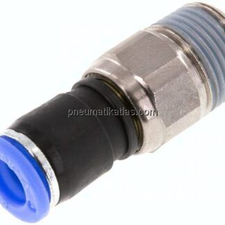Gerade Drehverschraubung R 3/8"-8mm, IQS-Standard