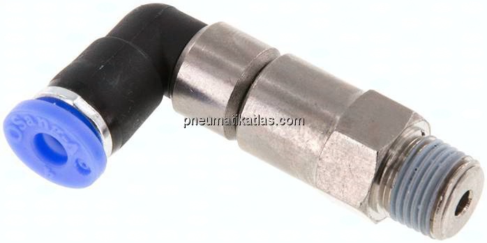 Winkel-Schnelldrehverschraubung R 1/8"-4mm, IQS-Standard