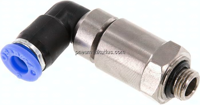 Winkel-Schnelldrehverschraubung G 1/8"-6mm, IQS-Standard
