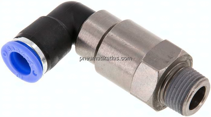 Winkel-Schnelldrehverschraubung R 3/8"-10mm, IQS-Standard