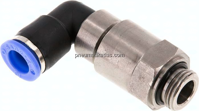 Winkel-Schnelldrehverschraubung G 3/8"-10mm, IQS-Standard