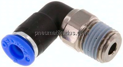 Winkel-Drehverschraubung R 1/4"-6mm, IQS-Standard