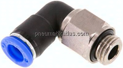 Winkel-Drehverschraubung G 1/4"-8mm, IQS-Standard