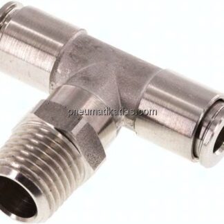 T-Steckanschluss R 1/4"-6mm, IQS-Edelstahl