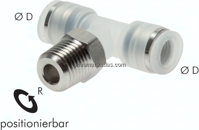 T-Steckanschluss R 1/8"-6mm, IQS-PP