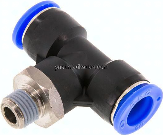 T-Steckanschluss NPT 1/4"-1/2" (12,7 mm), IQS-Inch