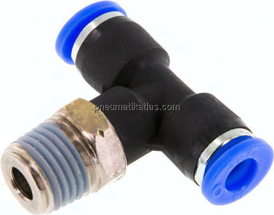 T-Steckanschluss NPT 1/4"-1/4" (6,35 mm), IQS-Inch