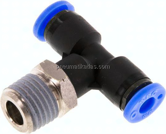 T-Steckanschluss NPT 1/4"-3/16" (4,76 mm), IQS-Inch