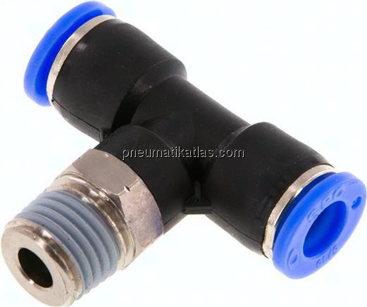 T-Steckanschluss NPT 1/4"-5/16" (7,94 mm), IQS-Inch