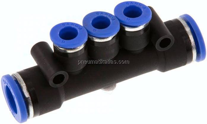 Steckanschluss-Mehrfachvert. 10mm-6mm, IQS-Standard