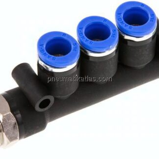 Steckanschluss-Mehrfachvert. R 3/8"-10mm-8mm, IQS-Standard