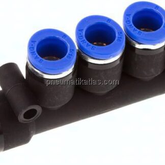 Steckanschluss-Mehrfachvert. G 3/8"-10mm-8mm, IQS-Standard