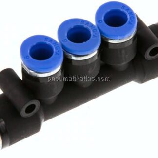 Steckanschluss-Mehrfachvert. 8mm-6mm, IQS-Standard