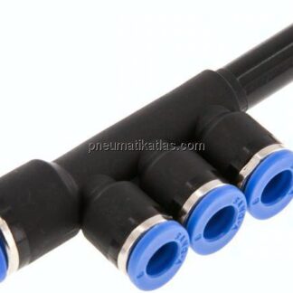 Steckanschluss-Mehrfachvert. 8mm-6mm, IQS-Standard