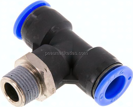 T-Steckanschluss NPT 3/8"-1/2" (12,7 mm), IQS-Inch