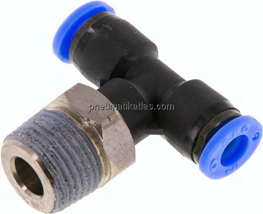 T-Steckanschluss NPT 3/8"-1/4" (6,35 mm), IQS-Inch