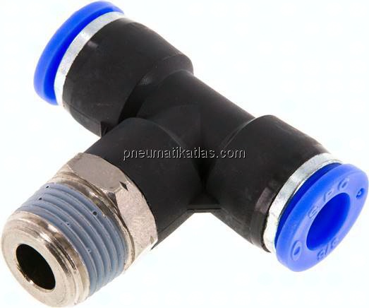 T-Steckanschluss NPT 3/8"-3/8" (9,52 mm), IQS-Inch