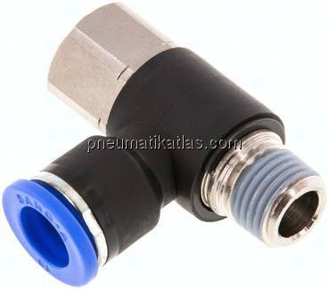 Winkel-Steckanschluss, I/A R 1/4"-10mm, IQS-Standard