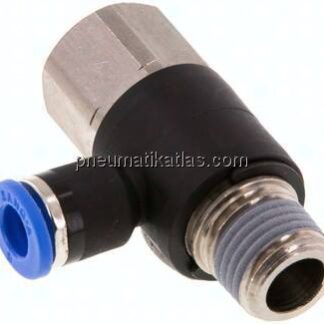 Winkel-Steckanschluss, I/A R 1/4"-6mm, IQS-Standard