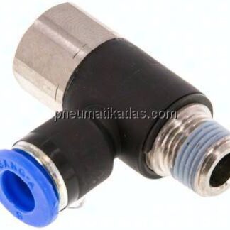 Winkel-Steckanschluss, I/A R 1/8"-6mm, IQS-Standard