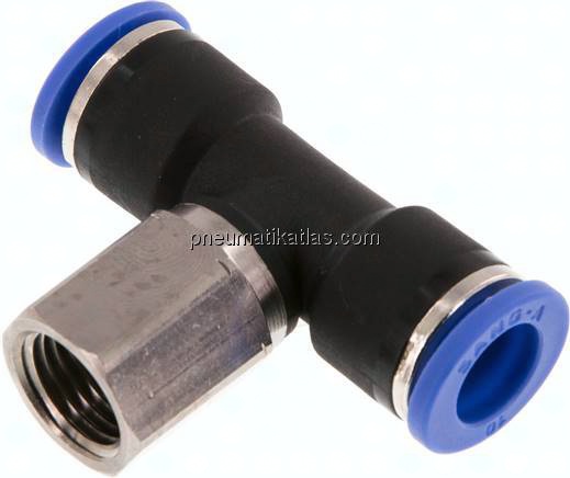 T-Steckanschluss, Innengew. G 1/4"-10mm, IQS-Standard