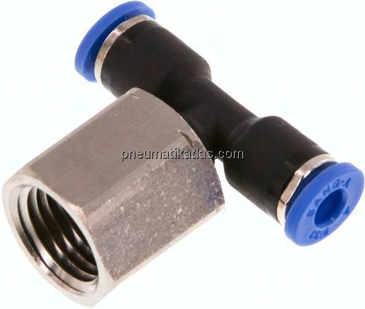 T-Steckanschluss, Innengew. G 1/4"-4mm, IQS-Standard