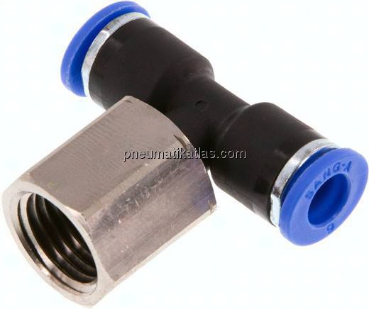 T-Steckanschluss, Innengew. G 1/4"-6mm, IQS-Standard