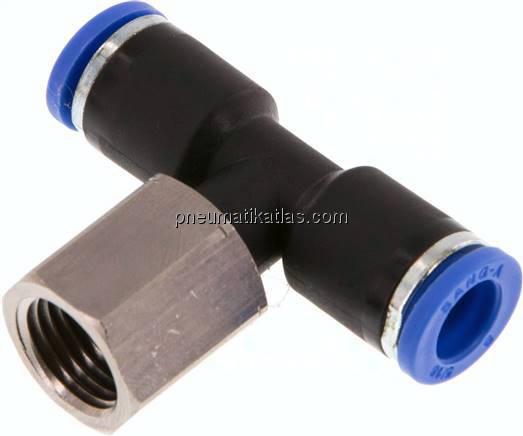 T-Steckanschluss, Innengew. G 1/4"-8mm, IQS-Standard