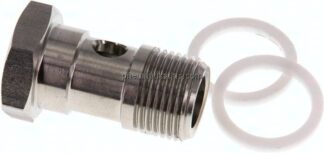 Hohlschraube für IQS-Ringstücke, G 3/8", Edelstahl