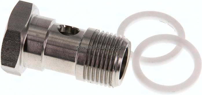 Hohlschraube für IQS-Ringstücke, G 3/8", Edelstahl