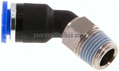 45°-Steckanschluss R 1/8"-6mm, IQS-Standard