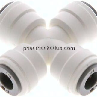 Kreuz-Steckanschluss 1/4" (6,35 mm), IQS-LE (EPDM-Dichtung)