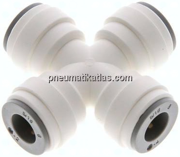 Kreuz-Steckanschluss 5/16" (7,94 mm), IQS-LE (EPDM-Dichtung)