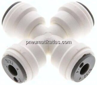 Kreuz-Steckanschluss 5/32" (3,97 mm), IQS-LE (EPDM-Dichtung)