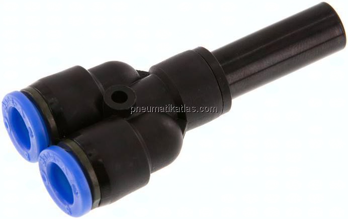 Y-Steckanschluss 10mm Stecknippel, 8mm Schlauch