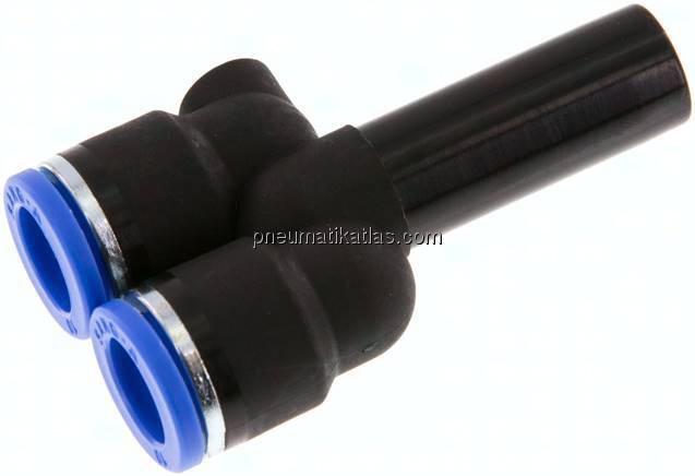 Y-Steckanschluss 12mm Stecknippel, 10mm Schlauch