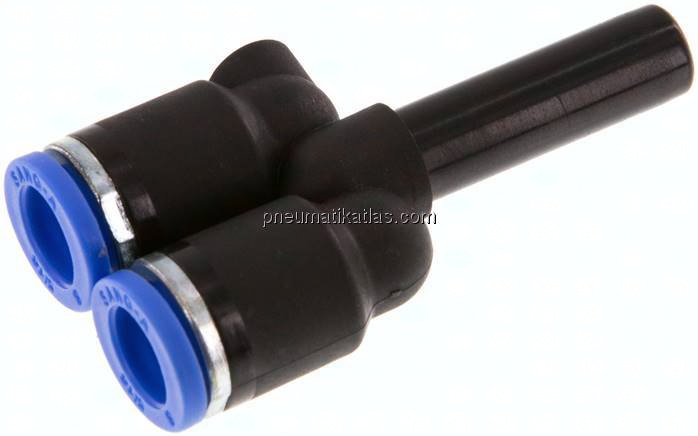 Y-Steckanschluss 8mm Stecknippel, 8mm Schlauch