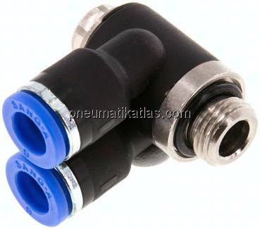Y-Winkel-Steckanschluss G 1/8"x6mm, IQS-Standard