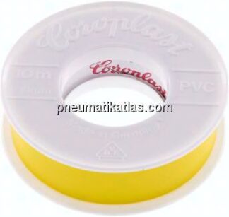 Coroplast-Elektroisolierband, VDE, 15mm/10mtr., gelb