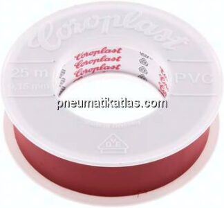 Coroplast-Elektroisolierband, VDE, 25mm/25mtr., rot