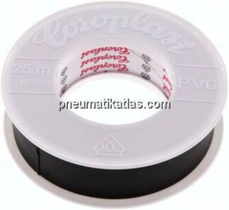 Coroplast-Elektroisolierband, VDE, 25mm/25mtr., schwarz