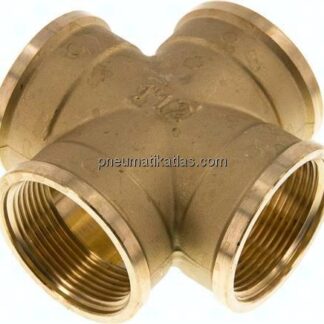 Kreuzstück G 1-1/2" (IG), Messing