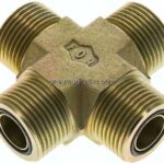 ORFS-Kreuz-Verschraubung UN 1-3/16"-12(AG)